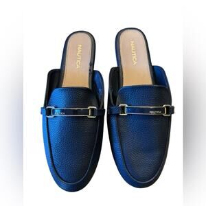 Nautica Navy Blue Slip-On Mules in a Women’s Size 9.5